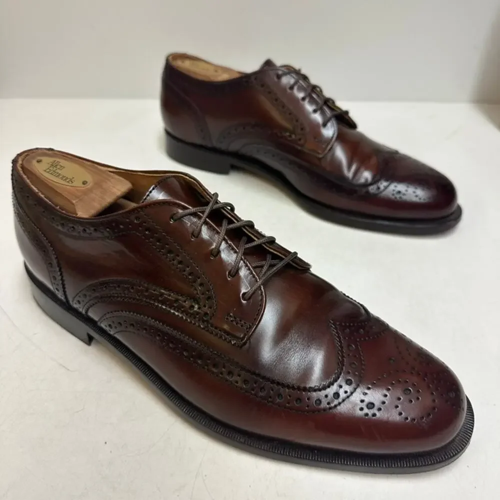 VGUC Rancourt & Co. x Cole Haan Brown Wingtip Oxford Made in Maine USA 10 D